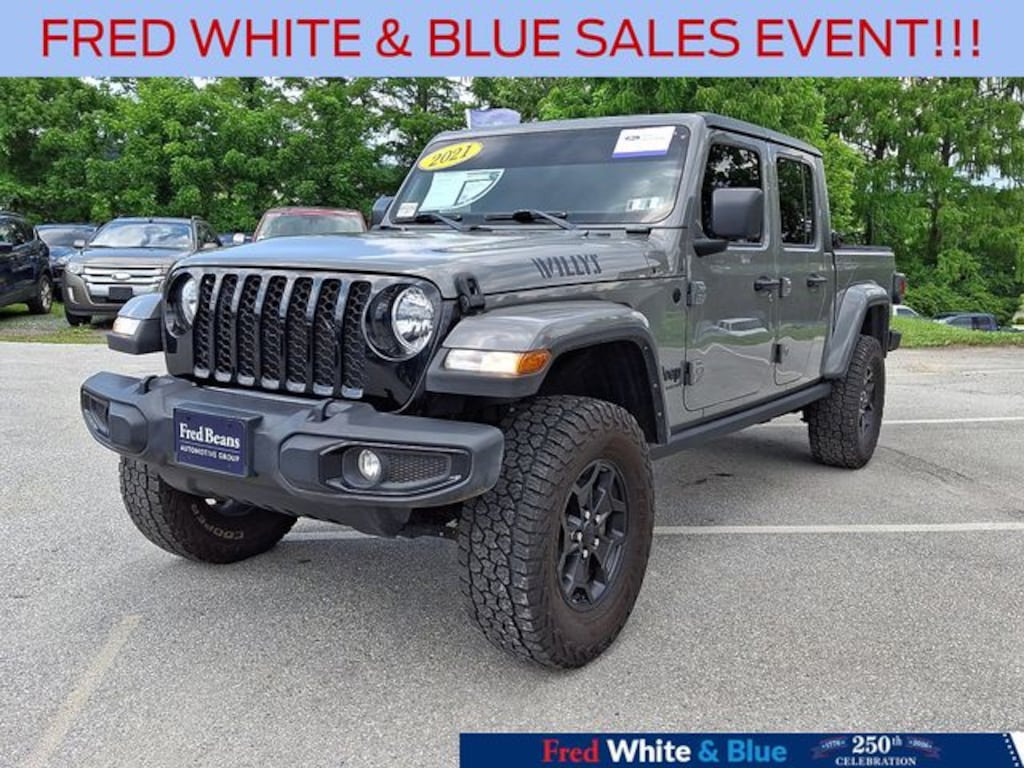 Certified 2021 Jeep Gladiator Willys Truck Crew Cab