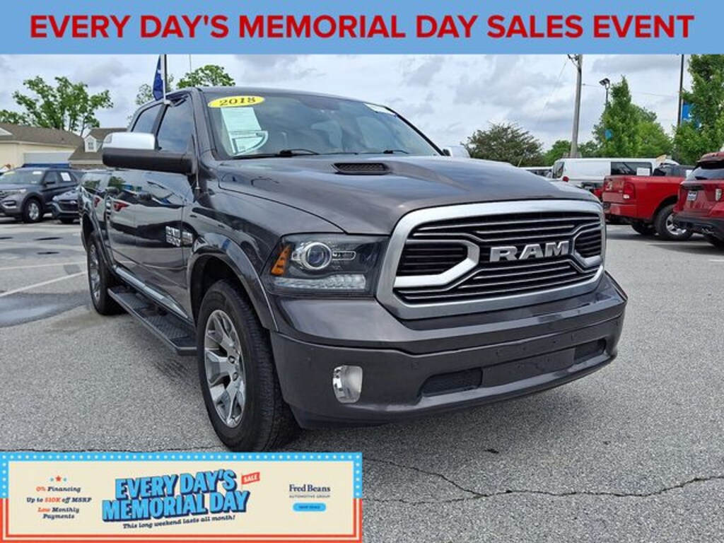 Used 2018 Ram 1500 Laramie Longhorn Truck Crew Cab