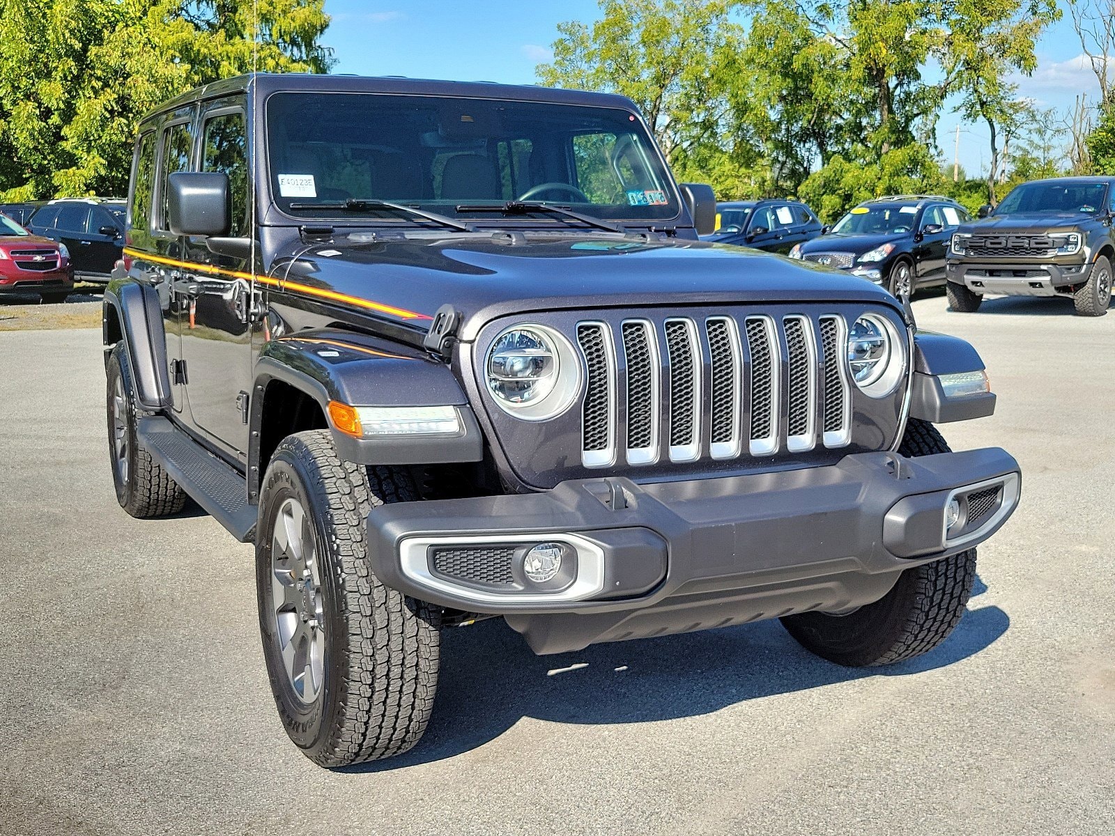 Used 2022 Jeep Wrangler Unlimited Sahara with VIN 1C4HJXEG1NW112177 for sale in Exton, PA