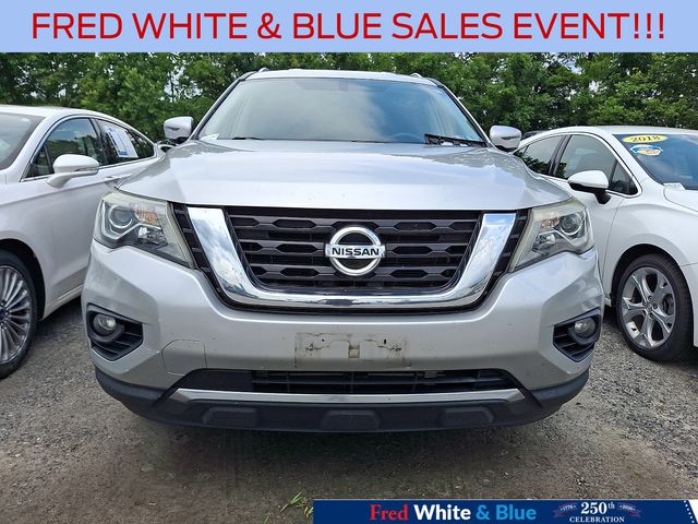 Certified 2017 Nissan Pathfinder SV with VIN 5N1DR2MM9HC648653 for sale in Exton, PA