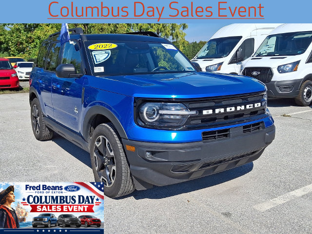 Certified 2022 Ford Bronco Sport Outer Banks with VIN 3FMCR9C63NRD12307 for sale in Exton, PA