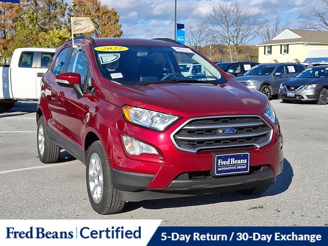 Certified 2022 Ford EcoSport SE with VIN MAJ6S3GL9NC465183 for sale in Exton, PA