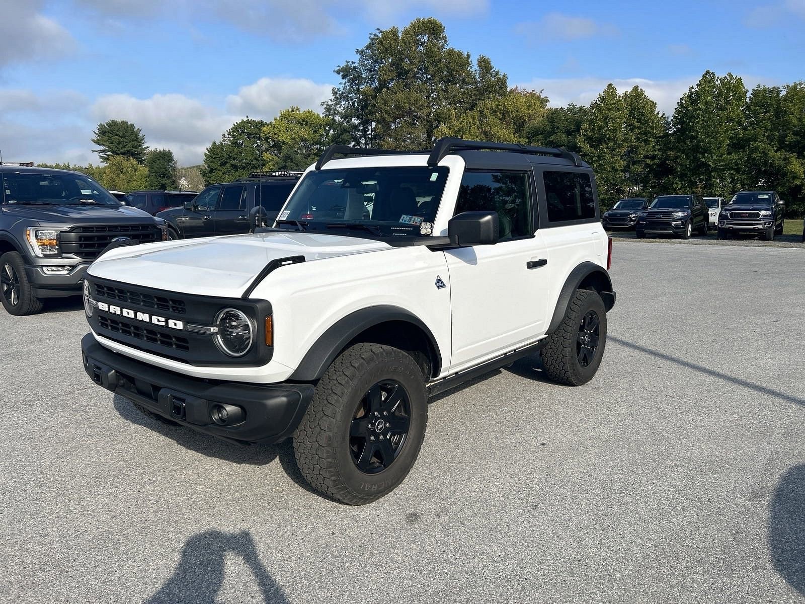 Certified 2022 Ford Bronco 2-Door Black Diamond with VIN 1FMDE5CP7NLB41948 for sale in Exton, PA