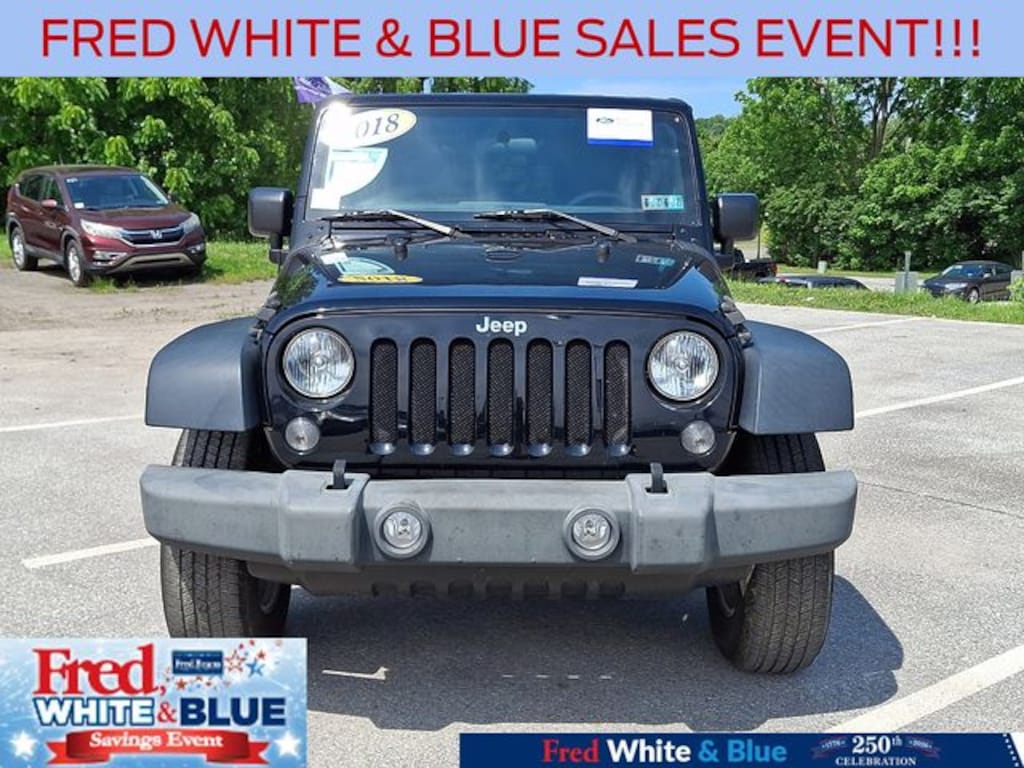 Certified 2018 Jeep Wrangler JK Unlimited Sport SUV