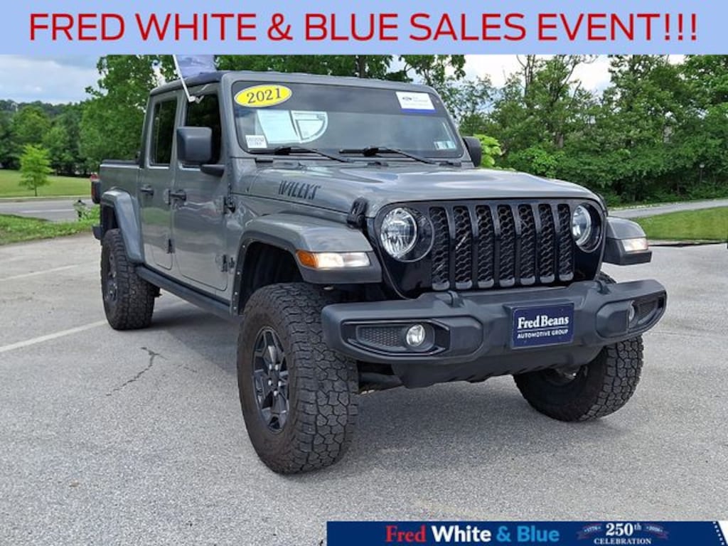 Certified 2021 Jeep Gladiator Willys Truck Crew Cab