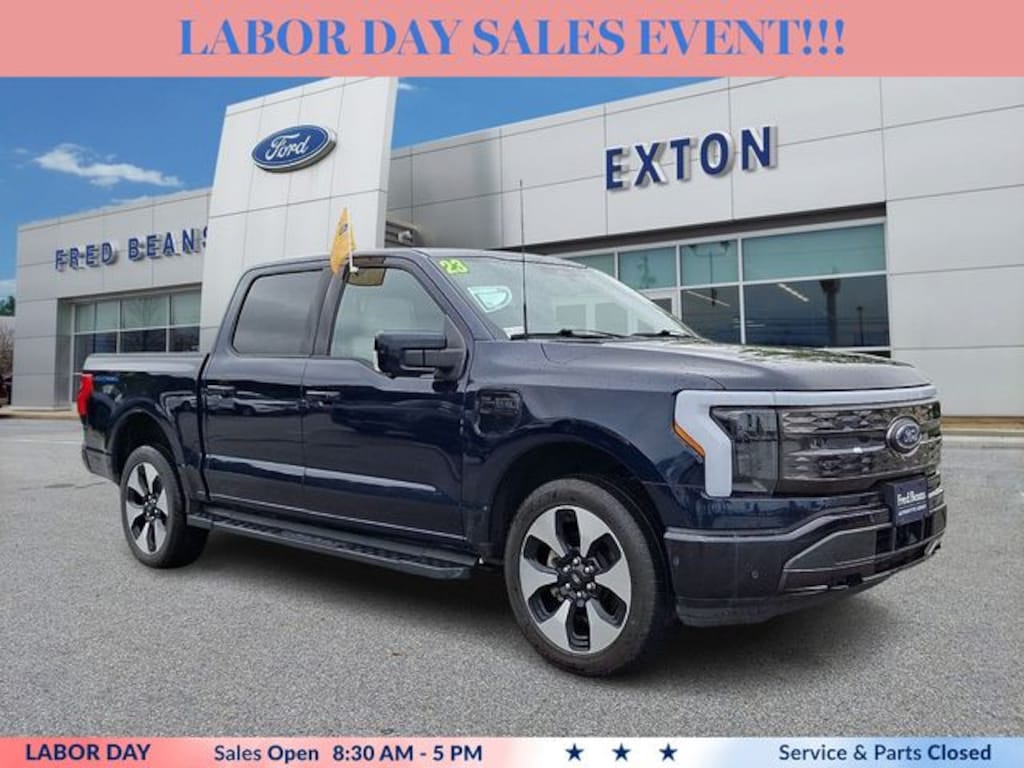 Certified 2023 Ford F-150 Lightning Platinum Truck SuperCrew Cab