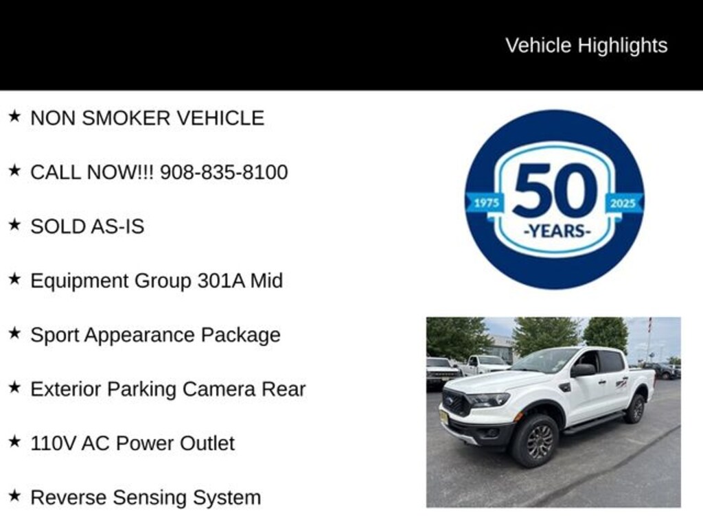 Used 2021 Ford Ranger XLT Crew Cab Short Bed Truck