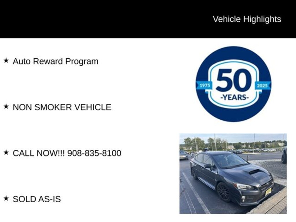 Used 2017 Subaru WRX Sedan