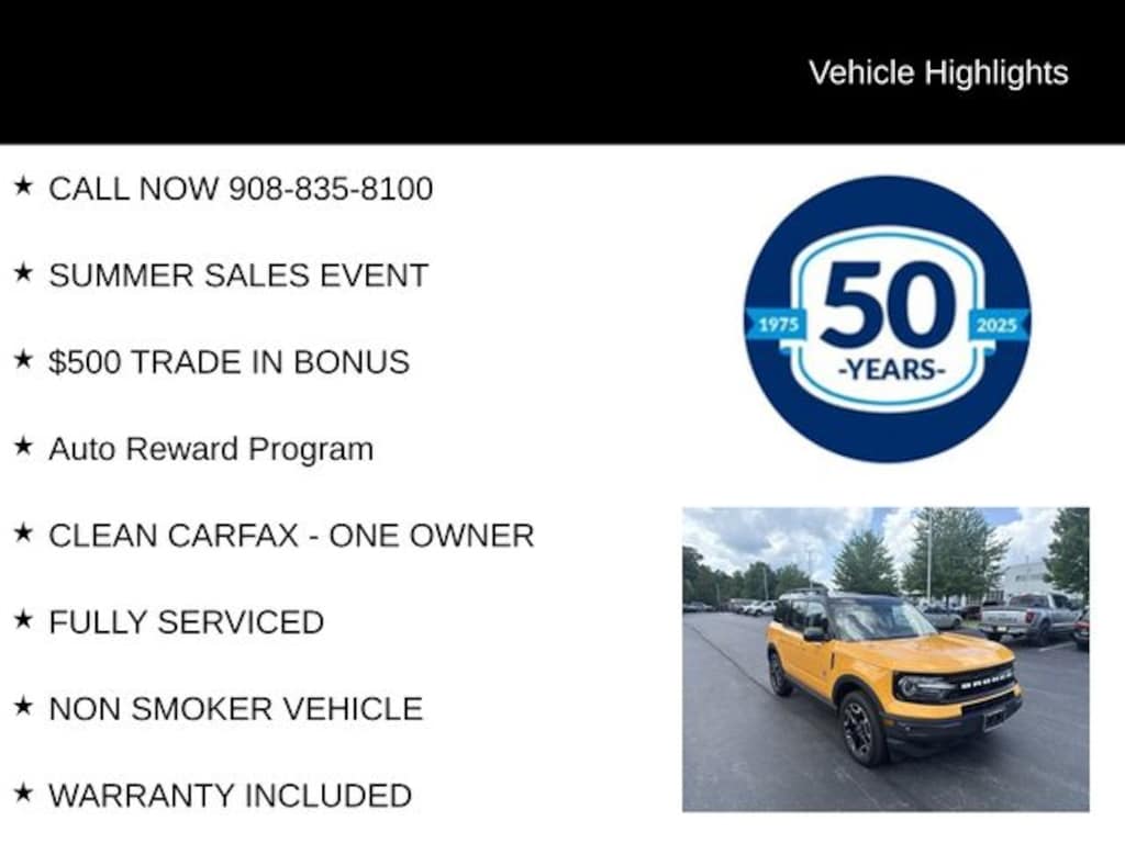 Certified 2022 Ford Bronco Sport Outer Banks SUV