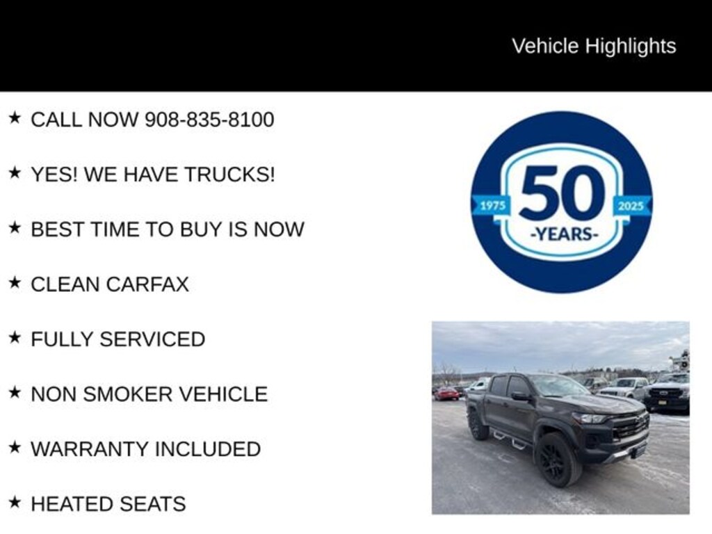 Used 2023 Chevrolet Colorado Trail Boss Crew Cab Short Bed Truck