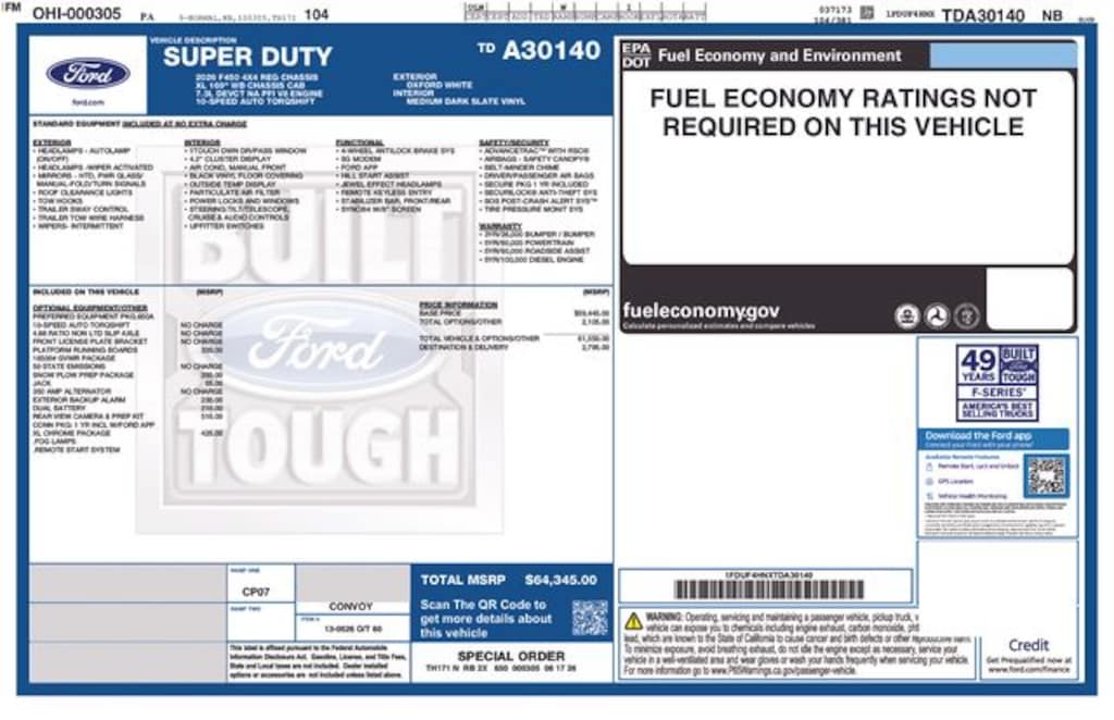 New 2026 Ford F-450SD