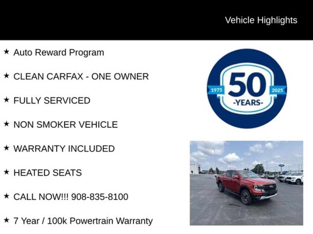 Used 2024 Ford Ranger Lariat Crew Cab Short Bed Truck