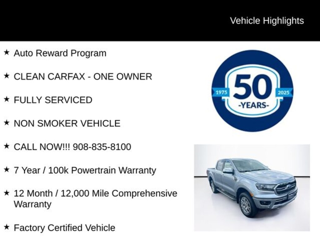 Used 2023 Ford Ranger Lariat Crew Cab Short Bed Truck