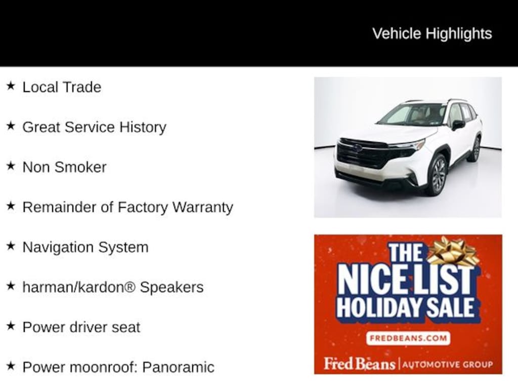 Used 2025 Subaru Forester Touring SUV