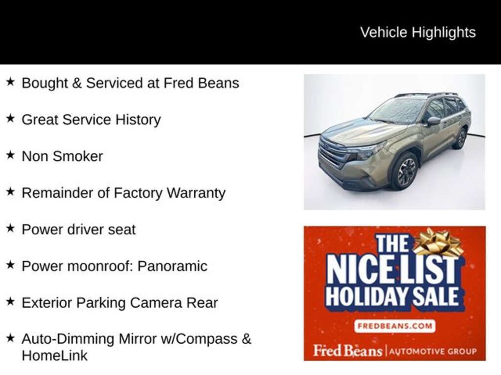 Used 2025 Subaru Forester Premium SUV