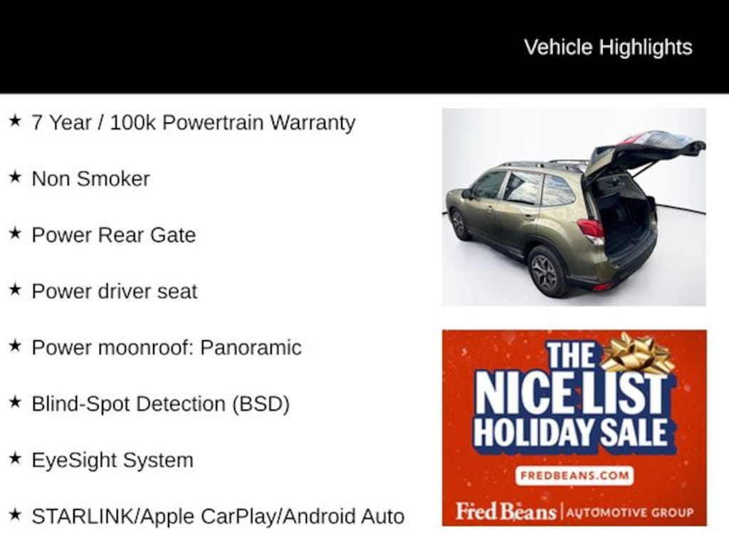 Certified 2023 Subaru Forester Premium SUV