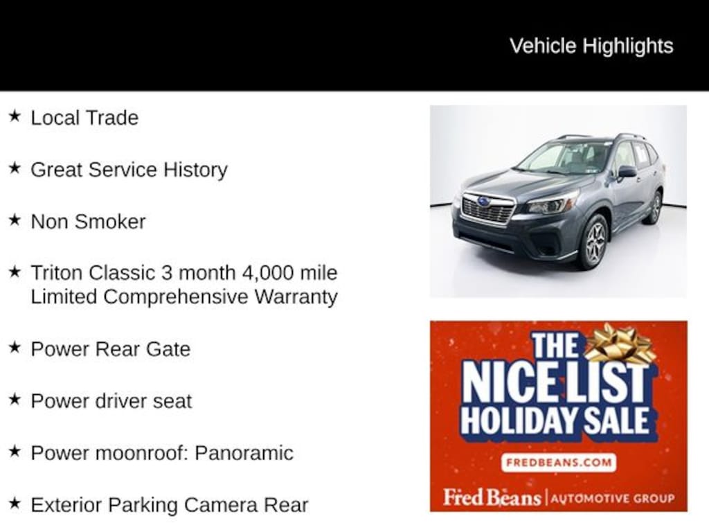 Used 2020 Subaru Forester Premium SUV