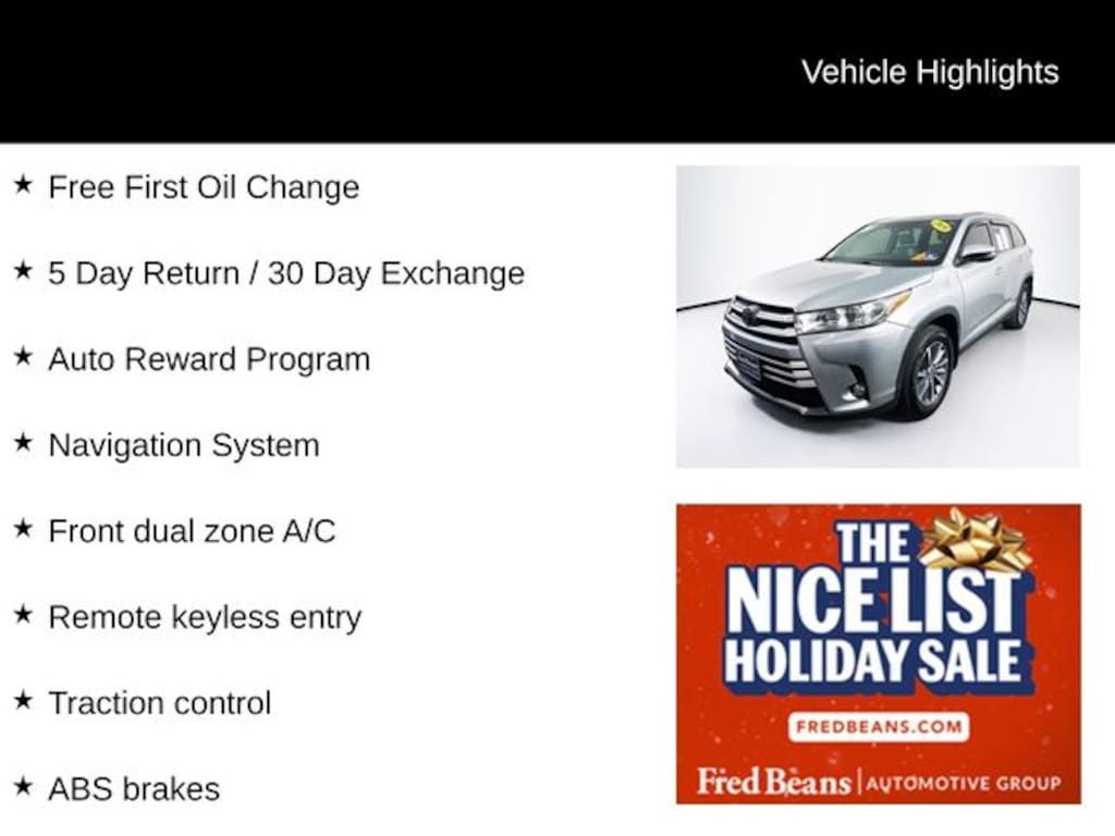 Used 2019 Toyota Highlander SUV