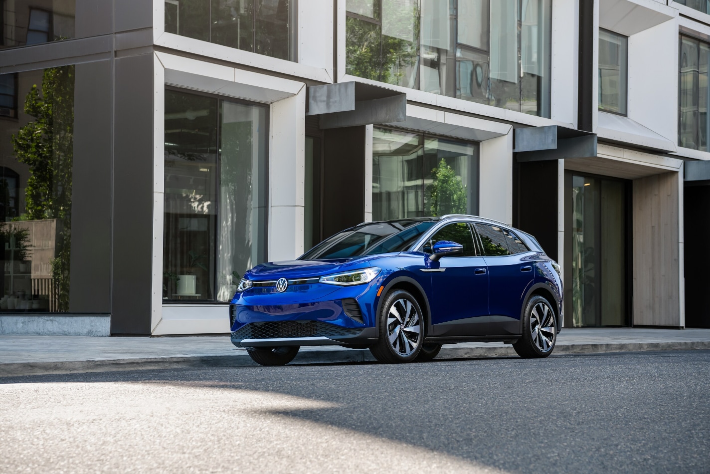  2024 Volkswagen ID.4 parked on city street