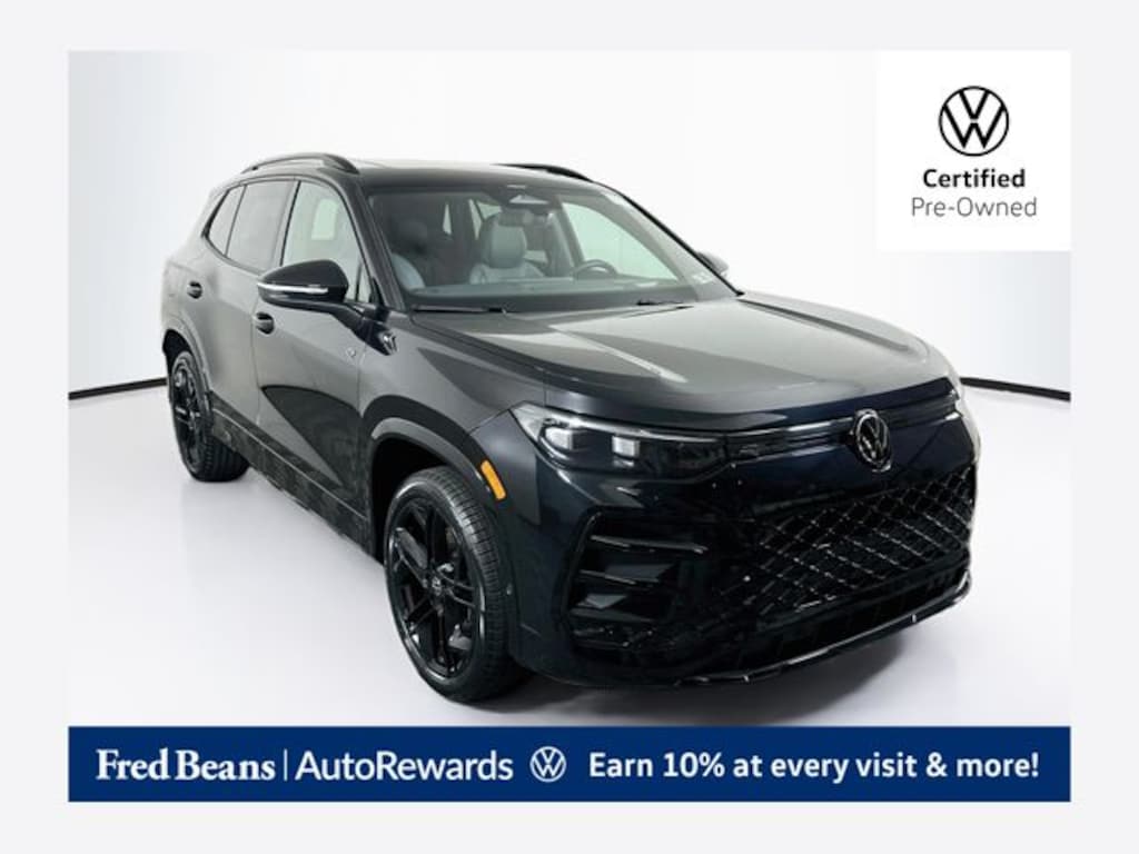 Certified 2025 Volkswagen Tiguan 2.0T SE R-Line Black SUV