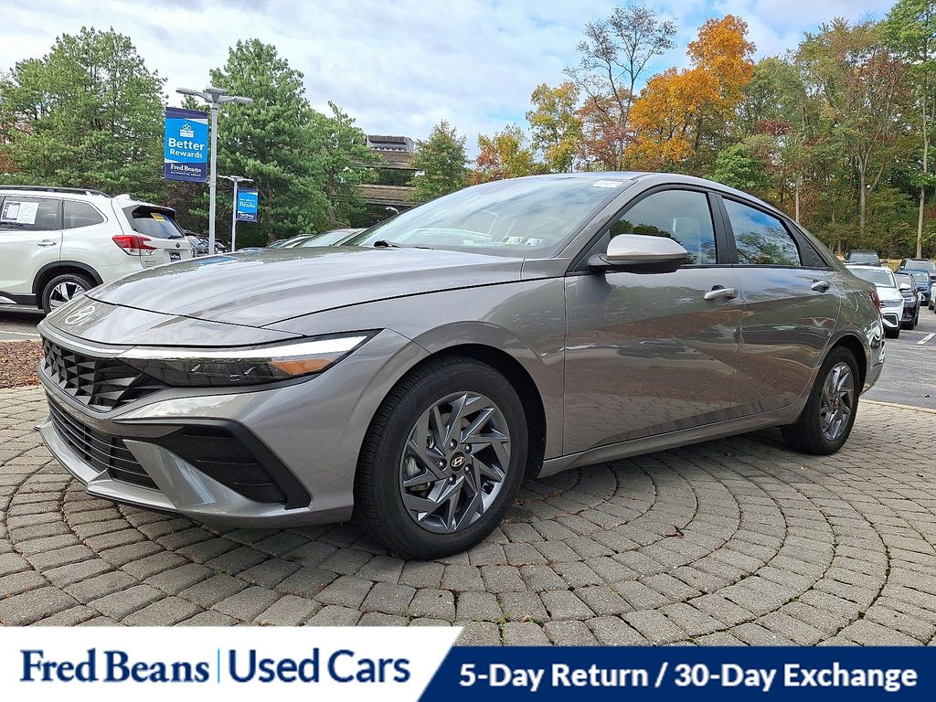 2024 Hyundai Elantra Hybrid Blue photo 3