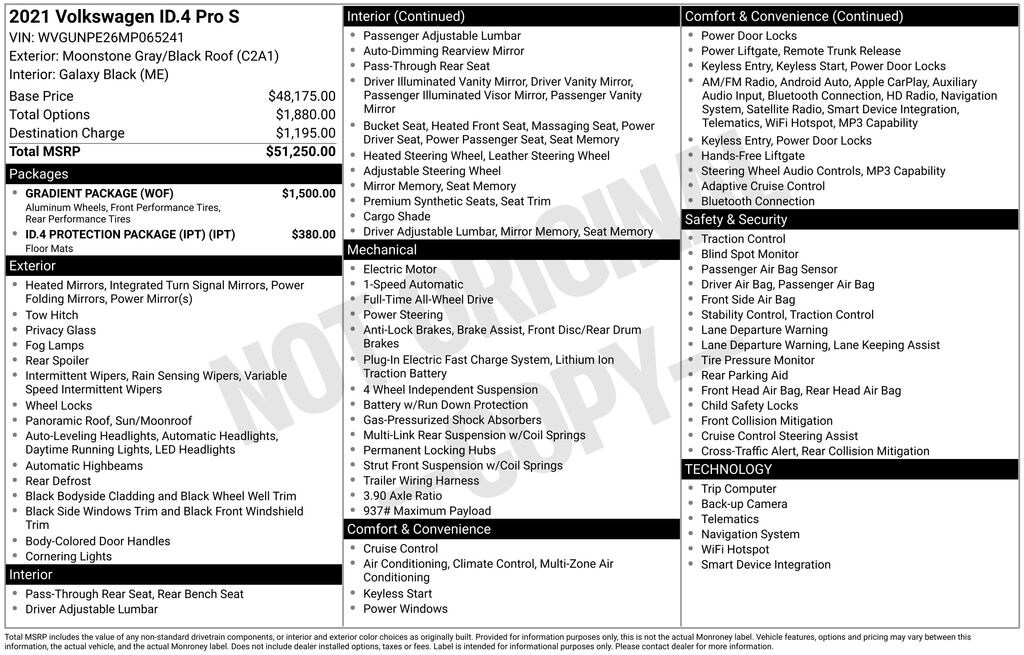 Used 2021 Volkswagen ID.4 Pro S SUV