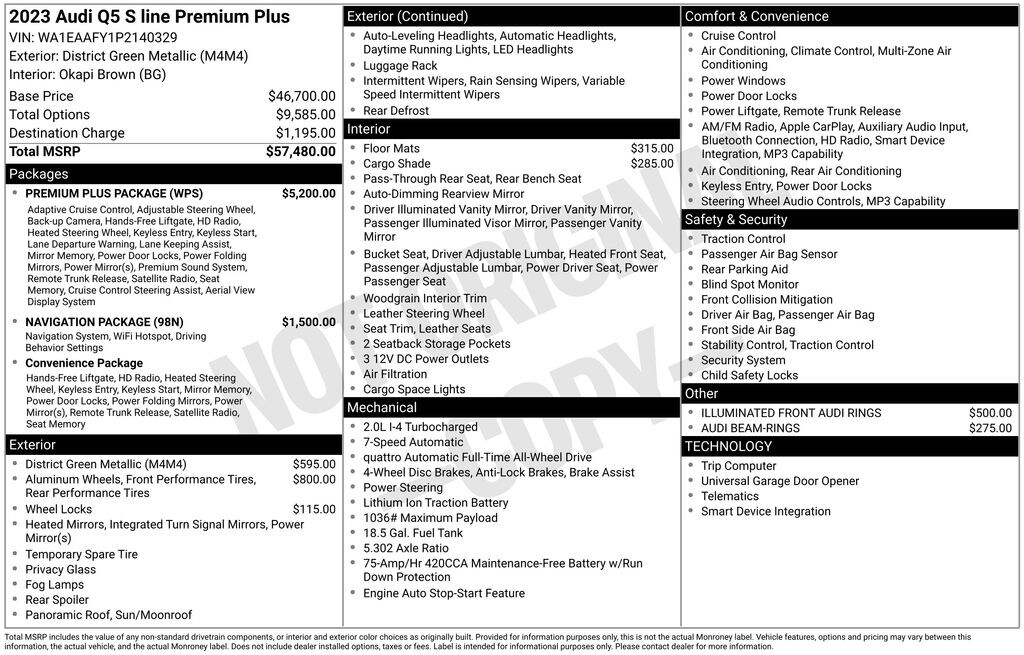 Used 2023 Audi Q5 45 S line Premium SUV