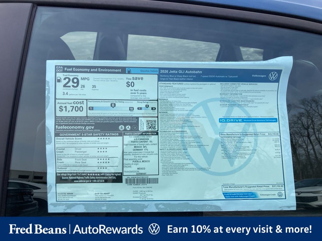 2026 Volkswagen Jetta GLI Autobahn - Photo 10