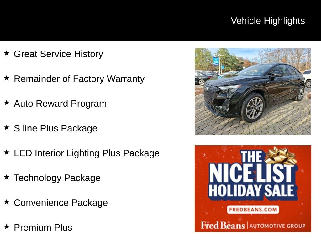 Used 2022 Audi Q4 e-tron Sportback 50 Premium SUV