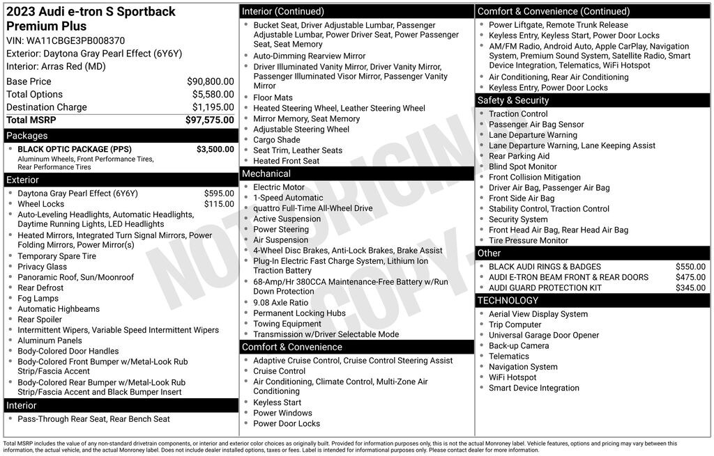 Used 2023 Audi e-tron S Sportback Premium Plus SUV