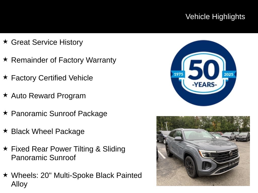 Certified 2026 Volkswagen Atlas Cross Sport SE w/Technology SUV