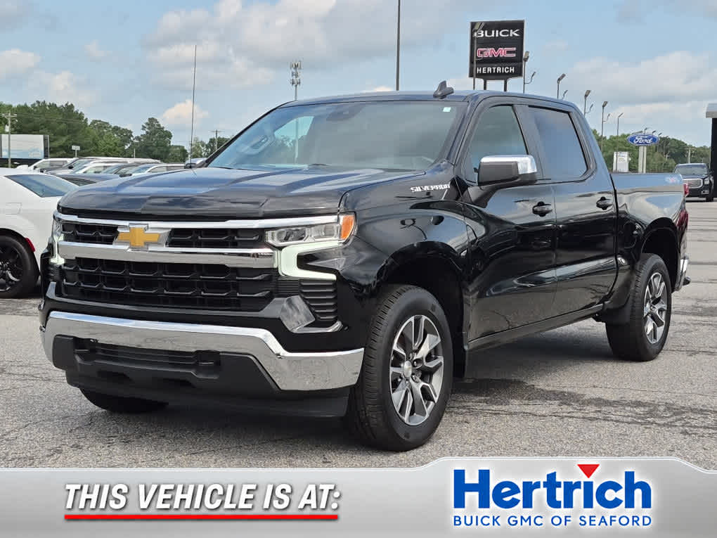 Black 2024 Chevrolet Silverado 1500 Pickup Truck Four-Wheel Drive Automatic
