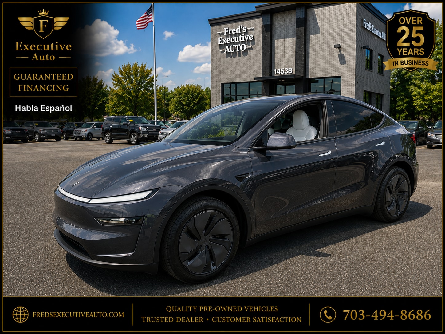Gray 2026 Tesla Model Y SUV / Crossover Rear-Wheel Drive 1-Speed Automatic