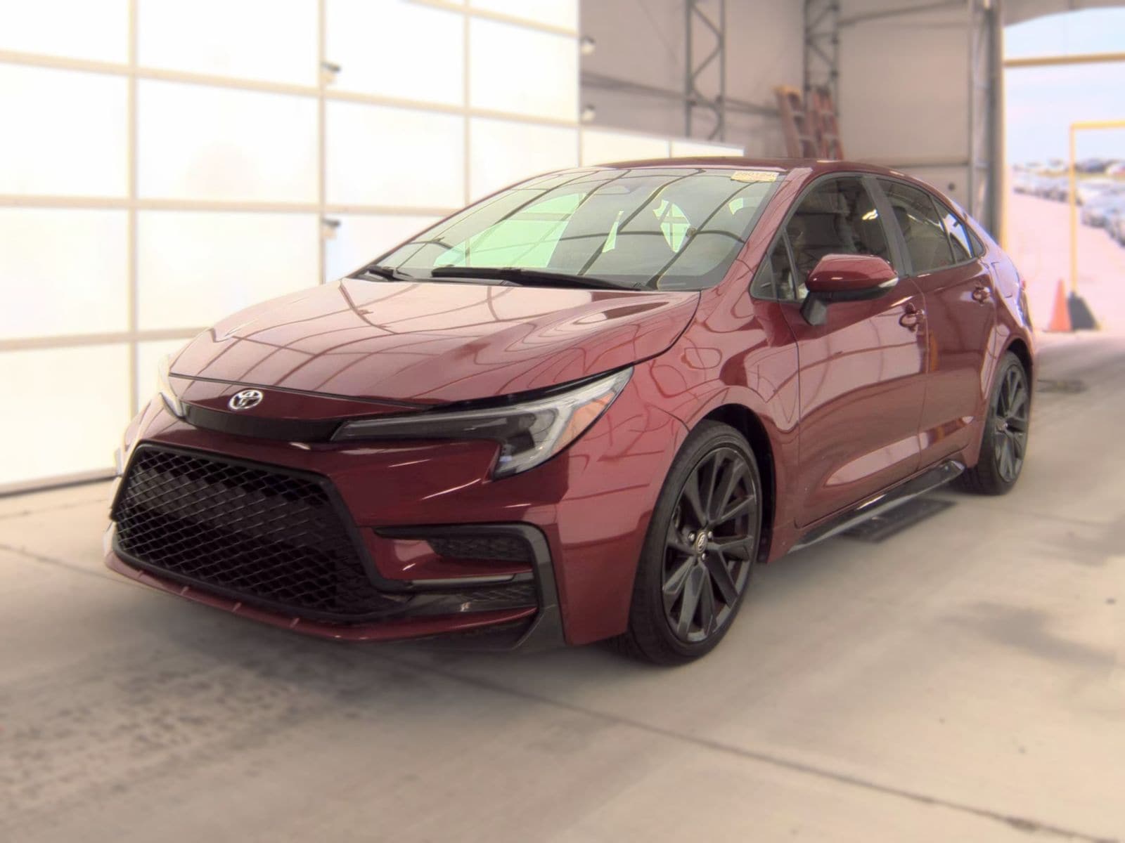 Red 2023 Toyota Corolla Sedan Front-Wheel Drive Continuously Variable Transmission