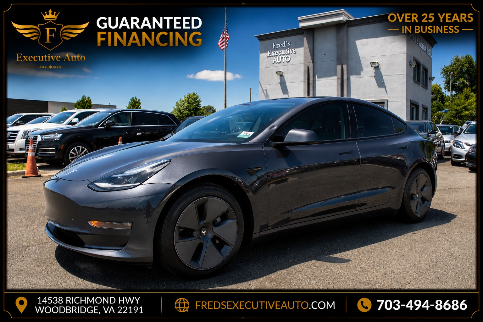 Black (Charcoal) 2023 Tesla Model 3 Sedan Rear-Wheel Drive 1-Speed Automatic
