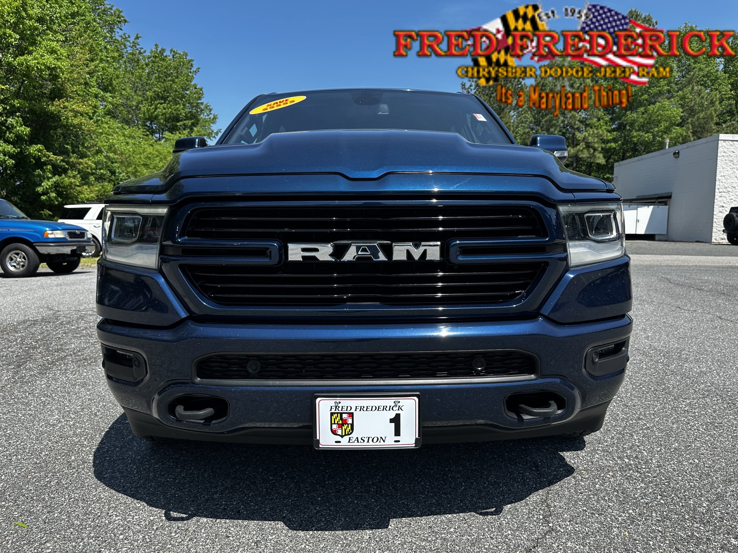 Used 2020 RAM Ram 1500 Pickup Laramie with VIN 1C6SRFJT6LN299714 for sale in Easton, MD