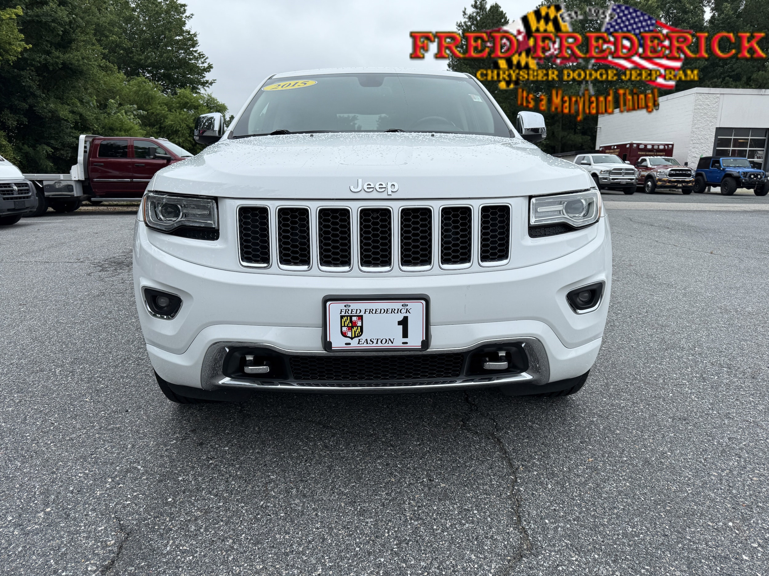 Used 2015 Jeep Grand Cherokee Overland with VIN 1C4RJFCT5FC911798 for sale in Easton, MD
