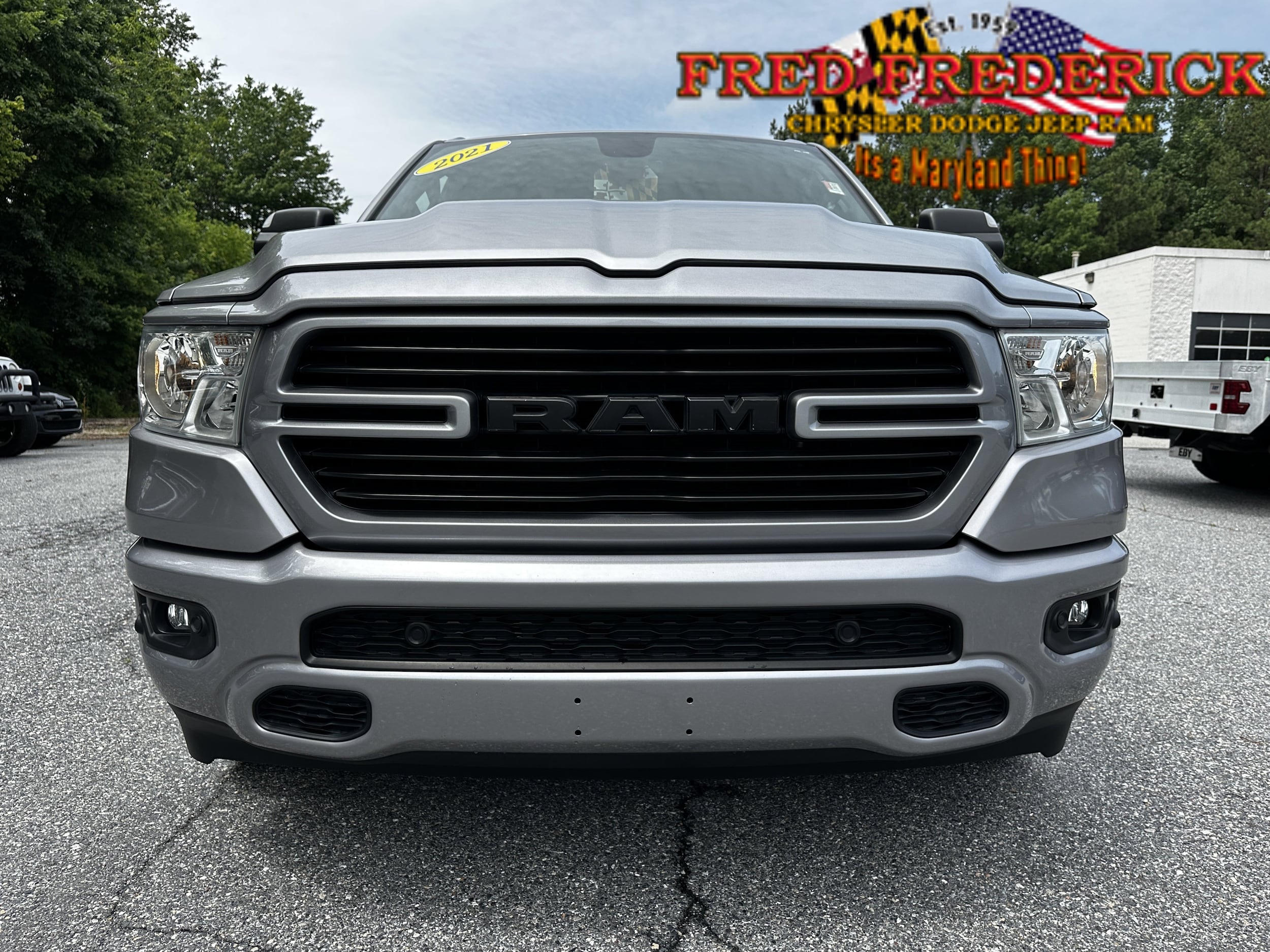 Used 2021 RAM Ram 1500 Pickup Big Horn/Lone Star with VIN 1C6SRFFT2MN809485 for sale in Easton, MD