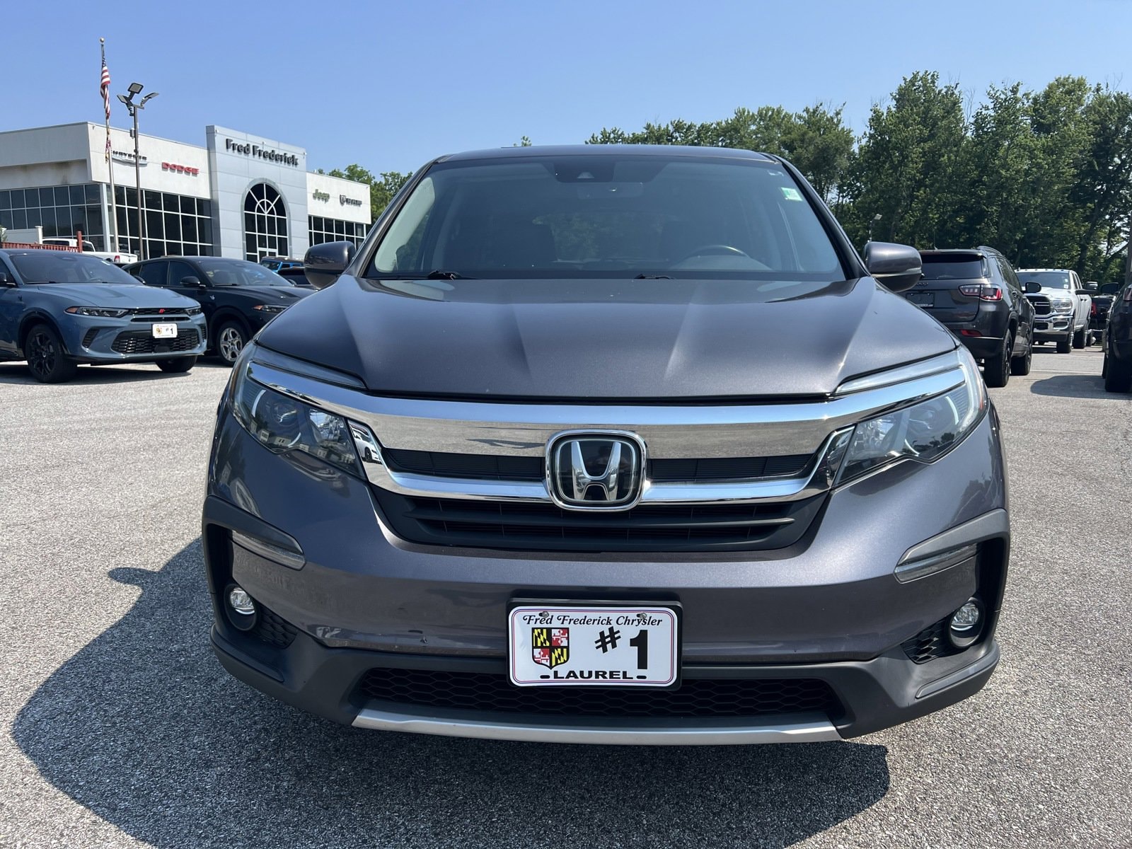 Used 2019 Honda Pilot EX-L with VIN 5FNYF6H53KB012877 for sale in Laurel, MD