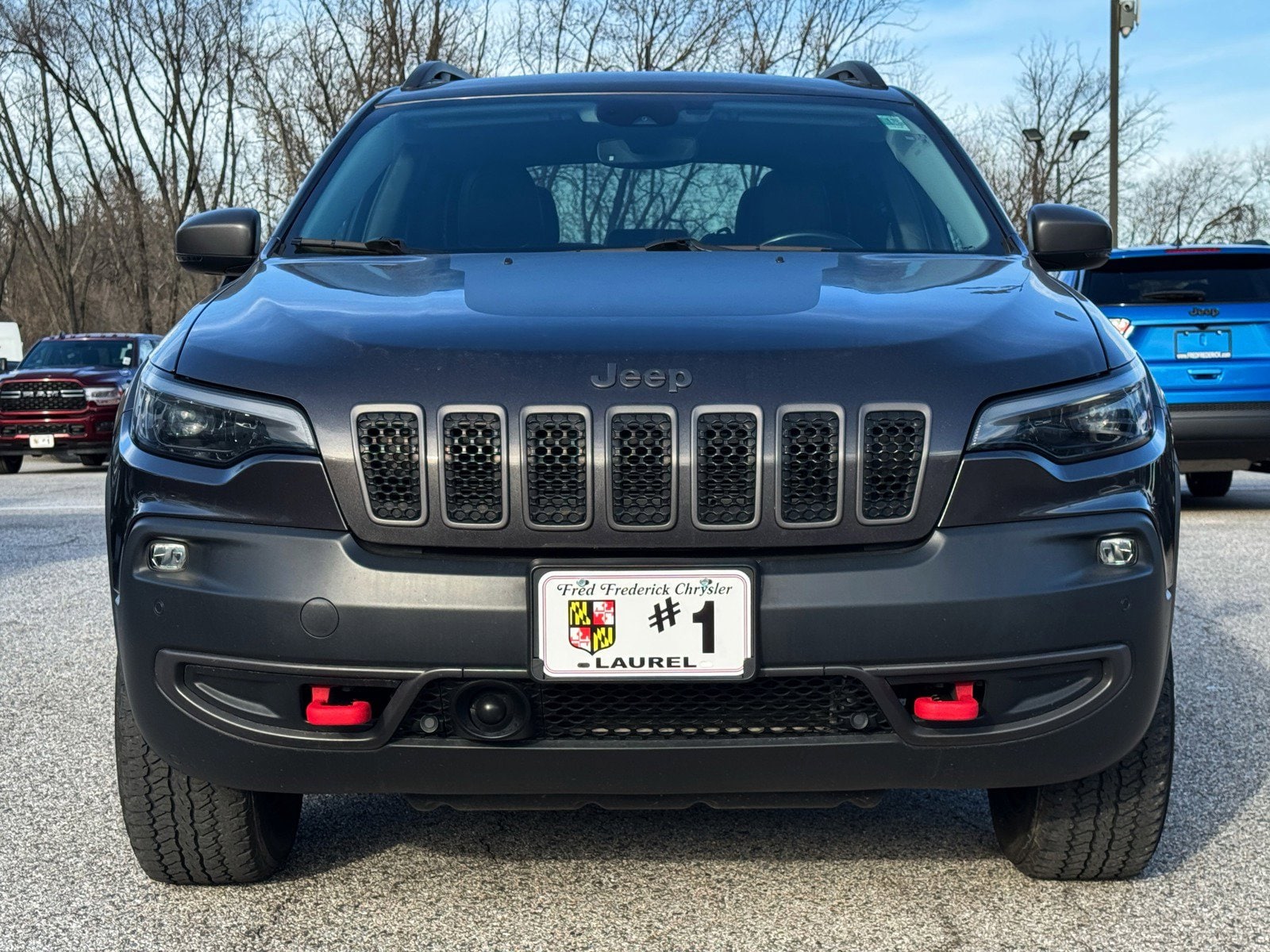 Used 2021 Jeep Cherokee Trailhawk with VIN 1C4PJMBX2MD110110 for sale in Laurel, MD