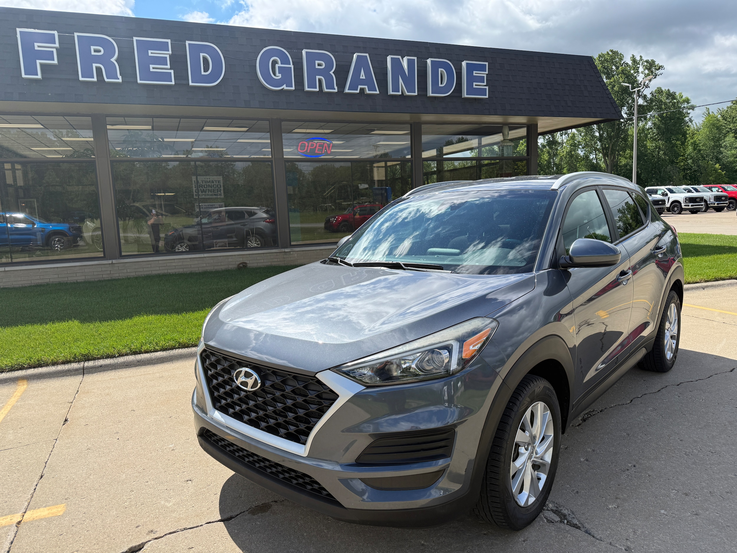 Used 2019 Hyundai Tucson Value with VIN KM8J3CA40KU035756 for sale in Casco, MI
