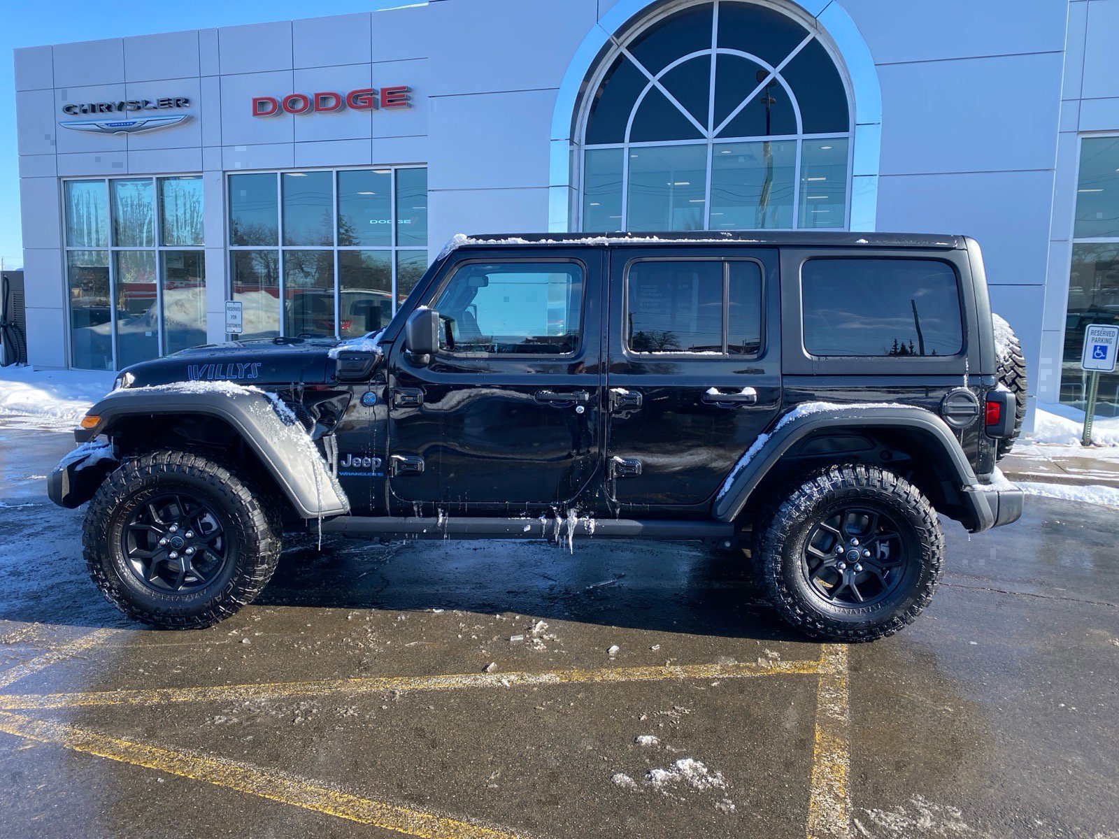 Used 2025 Jeep Wrangler 4xe Willys 4XE with VIN 1C4RJXN61SW584211 for sale in Fredonia, NY