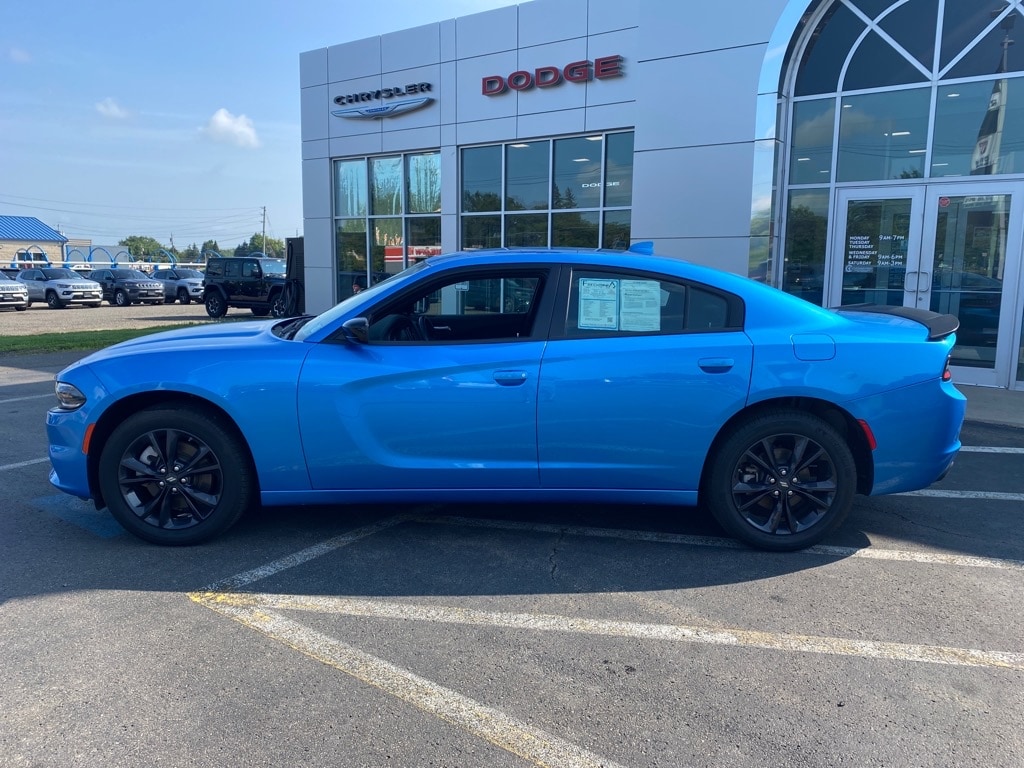 Used 2023 Dodge Charger SXT with VIN 2C3CDXJG1PH705129 for sale in Fredonia, NY