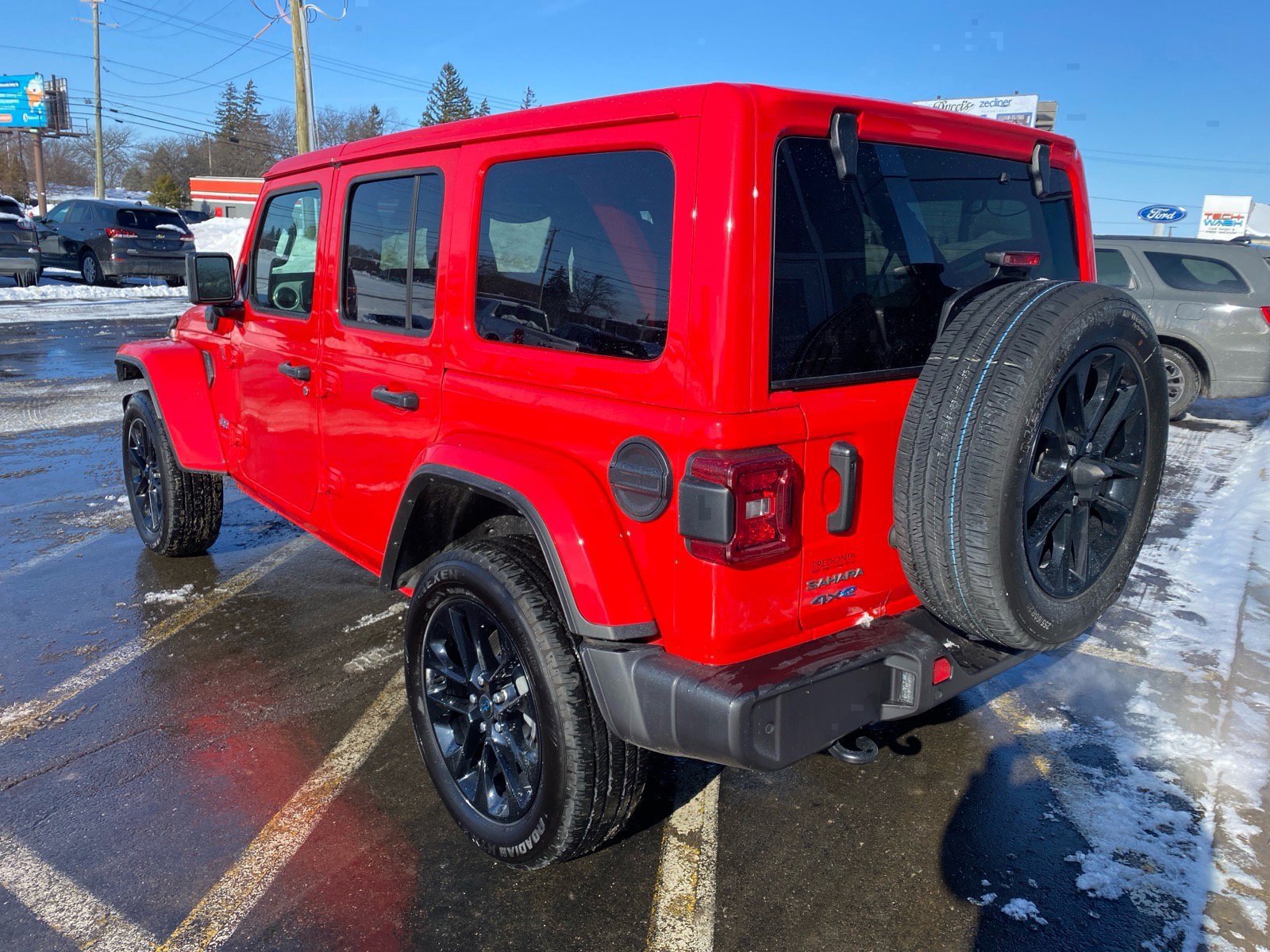 Used 2025 Jeep Wrangler 4xe Sahara 4XE with VIN 1C4RJXP69SW599505 for sale in Fredonia, NY
