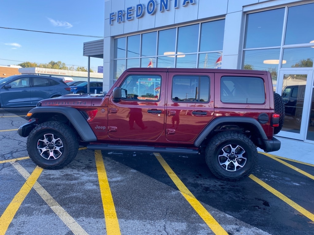 Used 2021 Jeep Wrangler Unlimited Rubicon with VIN 1C4HJXFNXMW731758 for sale in Fredonia, NY