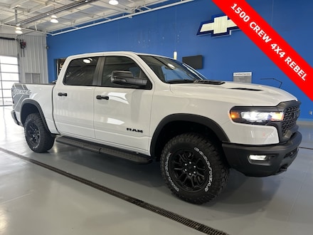 Featured New 2025 Ram 1500 REBEL CREW CAB 4X4 5'7 BOX Pickup for sale in Bluffton, IN