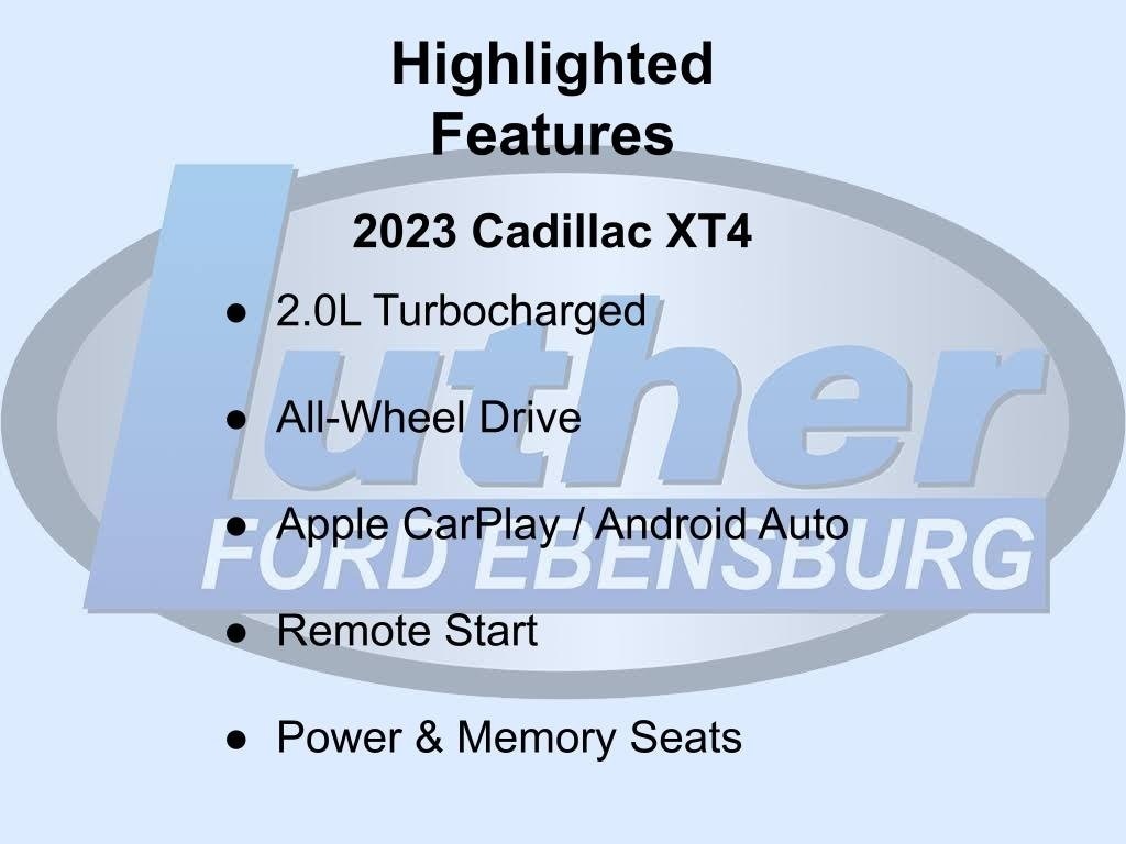 Used 2023 CADILLAC XT4 Premium Luxury SUV