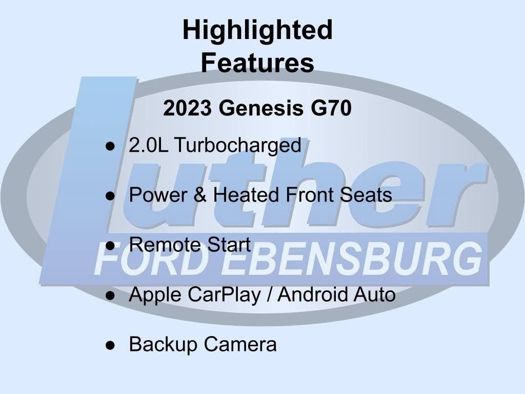 Used 2023 Genesis G70 2.0T Sedan