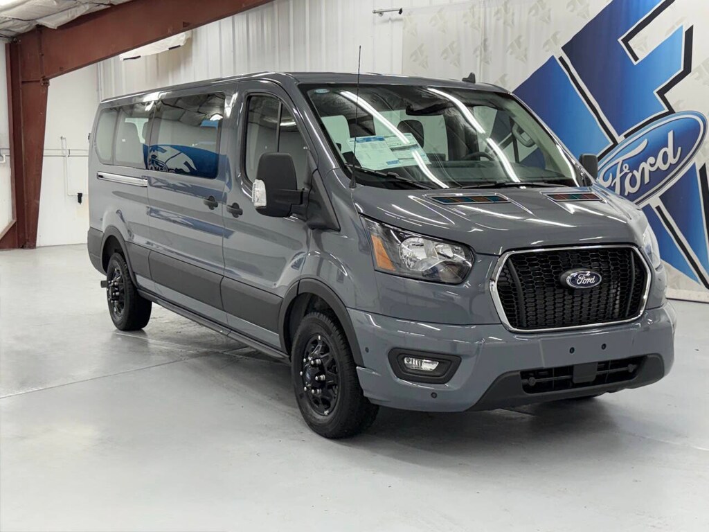 New 2025 Ford Transit 350 XLT AWD 3dr LWB Low Roof Passenger Van Full-Size
