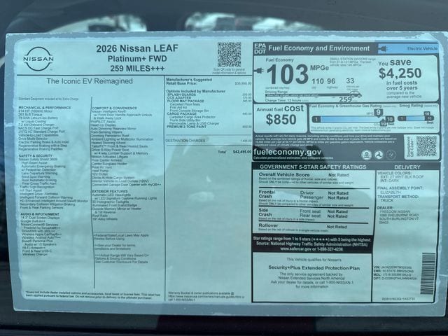 2026 Nissan LEAF Platinum+ - Photo 8